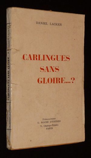 Carlingues sans gloire...?