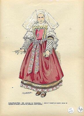 Le costume breton de 1900 à nos jours. Plounéour-Trez 1922 (costume de processio
