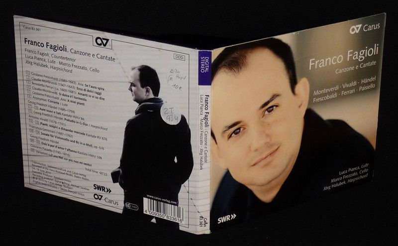 Franco Fagioli - Canzone e Cantate (CD)