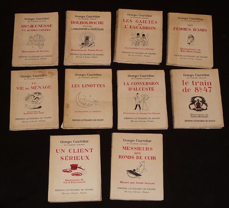 Oeuvres de Georges Courteline (10 volumes)