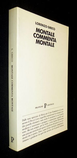 Montale comenta montale