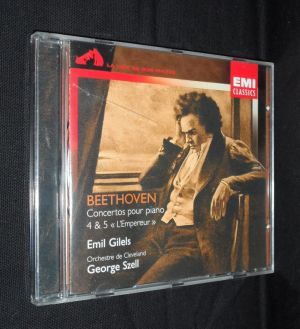 Beethoven, Concertos pour Piano 4 & 5 "L'Empereur". Emil Gilels (CD)