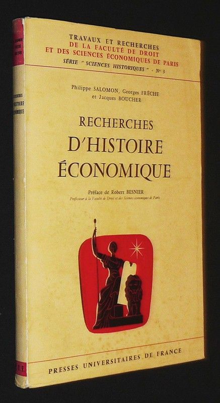 Recherches d'histoire économique (Série Sciences Historiques, n°3)