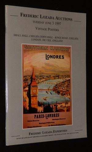 Frederic Lozada Auctions - Vintage Posters (Chelsea Town Hall, London, June 3 1997)