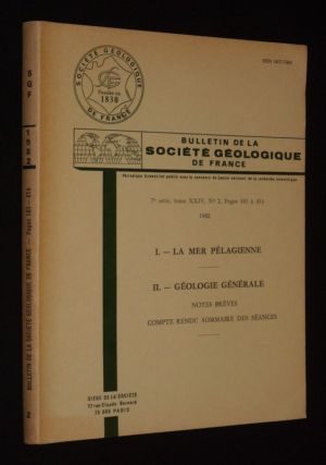 Bulletin de la Société géologique de France (7e Série, Tome 24, n°2, 1983) : La Mer Pélagienne - Géologie générale