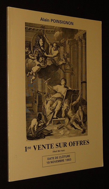 Alain Poinsignon - France Numismatique - 1re vente sur offre (Mail Bid Sale), date de clôture 19 novembre 1983