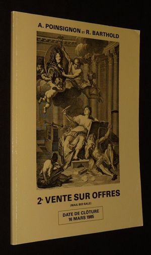 A. Poinsignon et R. Barthold - France Numismatique - 2e vente sur offre (Mail Bid Sale), date de clôture 15 mars 1985