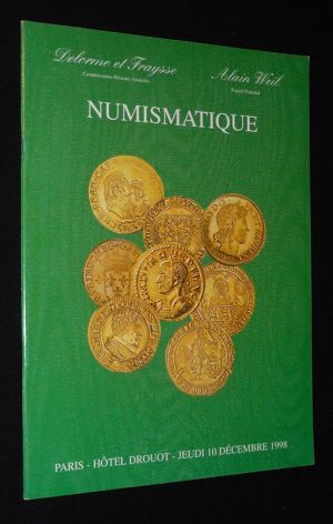 Delorme et Fraysse - Alain Weil - Numismatique : Monnaies grecques et romaines, monnaies françaises et étrangères, monnaies d'or pour la Savoie et Grenoble, etc. (Paris, Hôtel Drouot, 10 décembre 1998)