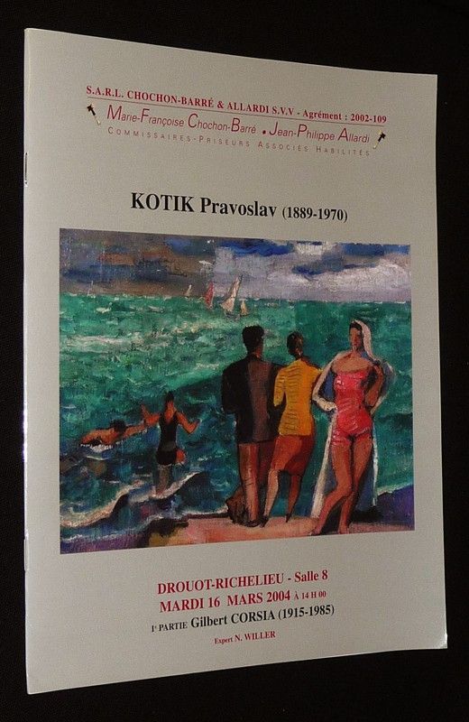 Chochon-Barré & Allardi - Gilbert Corsia, Pravoslav Kotik (1889-1970), (Drouot-Richelieu, 16 mars 2004)