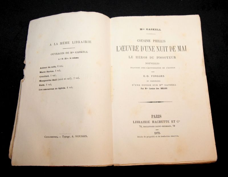 Cousine Phillis. L'oeuvre d'une nuit de mai. Le héros du fossoyeur