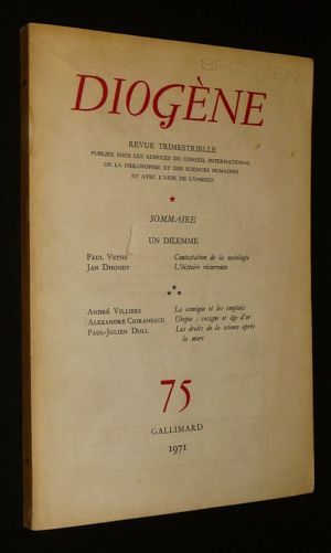 Diogène (n°75, juillet-septembre 1971)