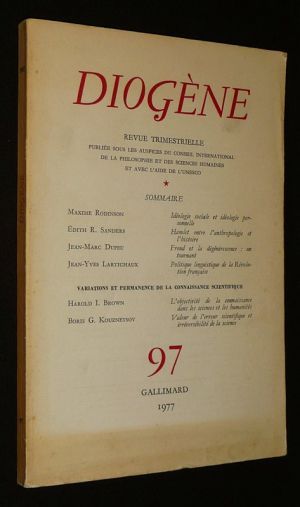 Diogène (n°97, janvier-mars 1977)