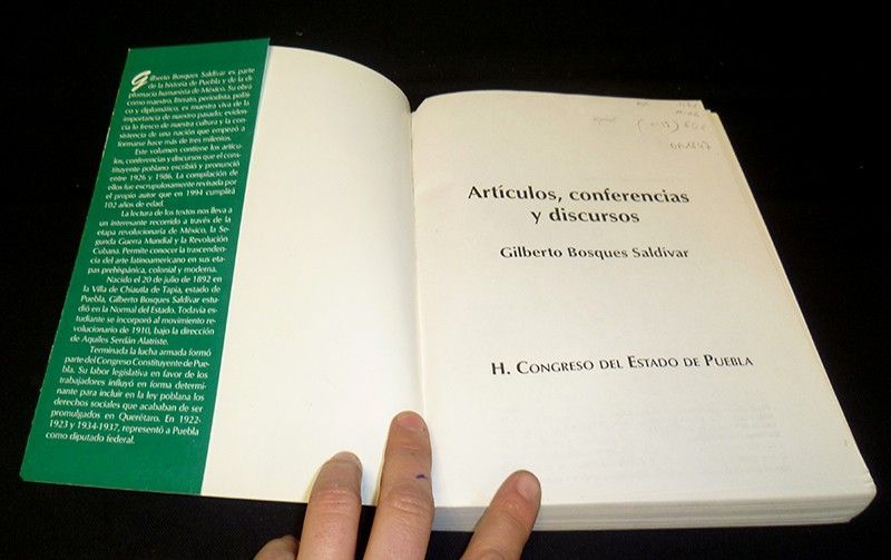 H. Congreso del Estado de Puebla : Articulos, conferencias y discursos