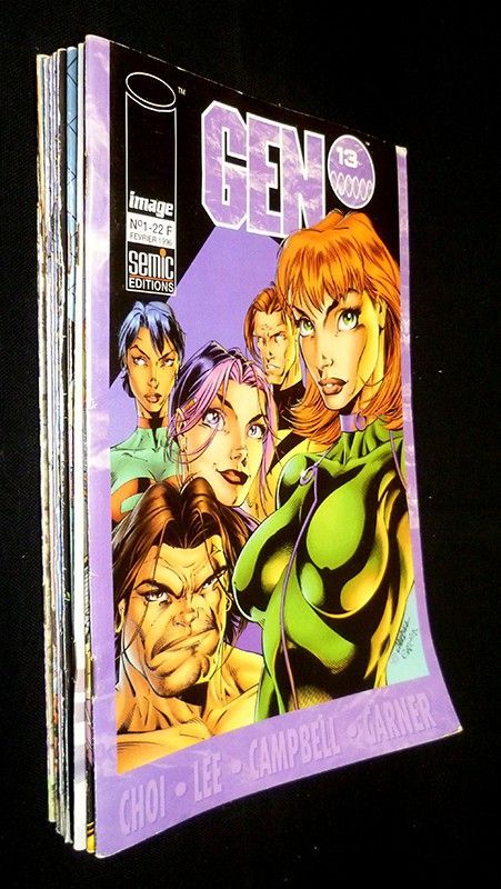 Gen 13 : Lot de 10 comics  n°1 à 10  (Février 2016 à Août 1997)