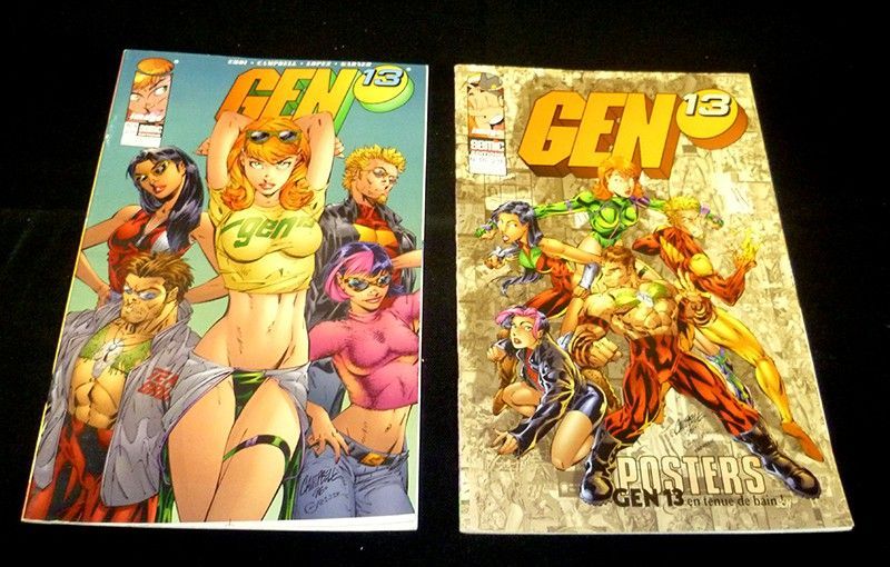 Gen 13 : Lot de 10 comics  n°1 à 10  (Février 2016 à Août 1997)