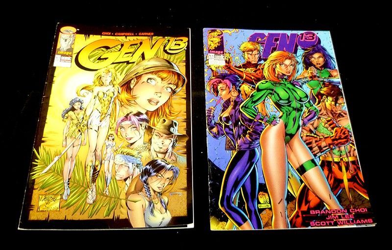 Gen 13 : Lot de 10 comics  n°1 à 10  (Février 2016 à Août 1997)
