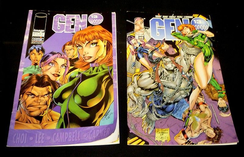 Gen 13 : Lot de 10 comics  n°1 à 10  (Février 2016 à Août 1997)