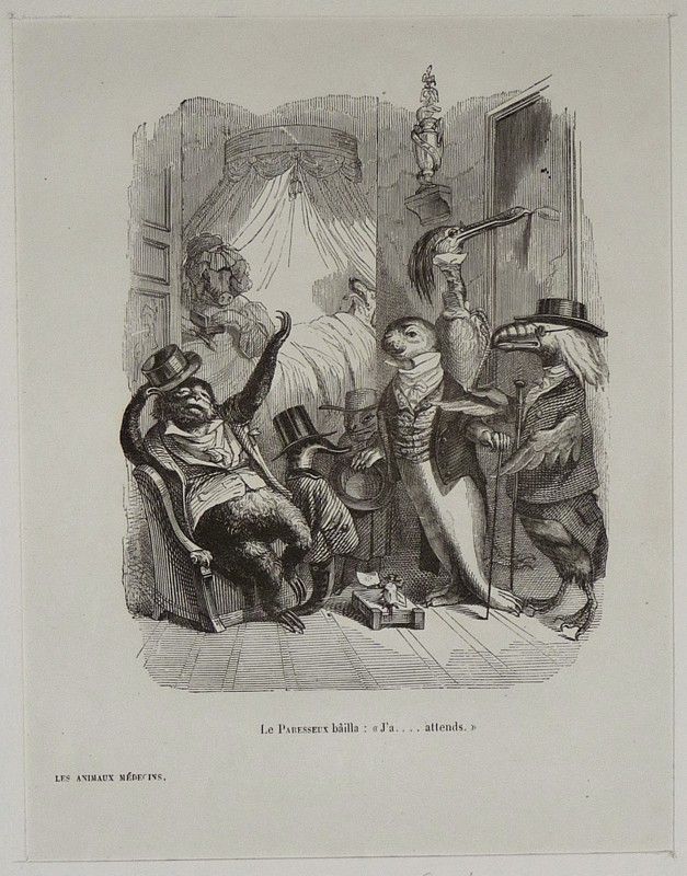 Gravure d'après J.-J. Grandville tirée de 