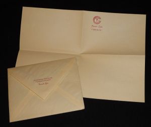 Papier à lettre et enveloppe de la Compagnie Générale Transatlantique - French Line "Liberté"