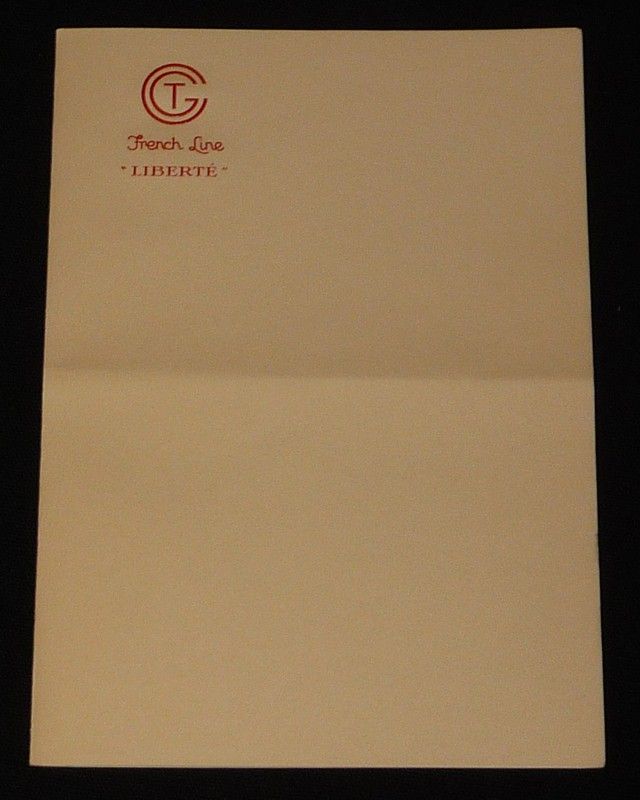 Papier à lettre de la Compagnie Générale Transatlantique - French Line 