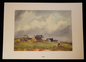 Aquarelle de Jean Vercel tirée de l'ouvrage "Les Iles Chausey" de R. Vercel : VIII. De la Chapelle à la maison de Marin-Marie