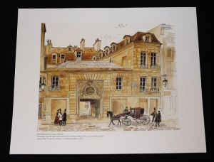 Illustration de Alain Bailhache : Hôtel Montescot, à Paris, côté rue (tirée de l'ouvrage "De Saint-Malo à la Chênaie, Félicité de Lamennais" par Bernard Heudré)