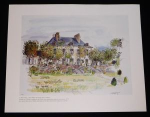 Illustration de Alain Bailhache : Le Val-Ernoul - Saint-Méloir-des-Ondes (tirée de l'ouvrage "De Saint-Malo à la Chênaie, Félicité de Lamennais" par Bernard Heudré)