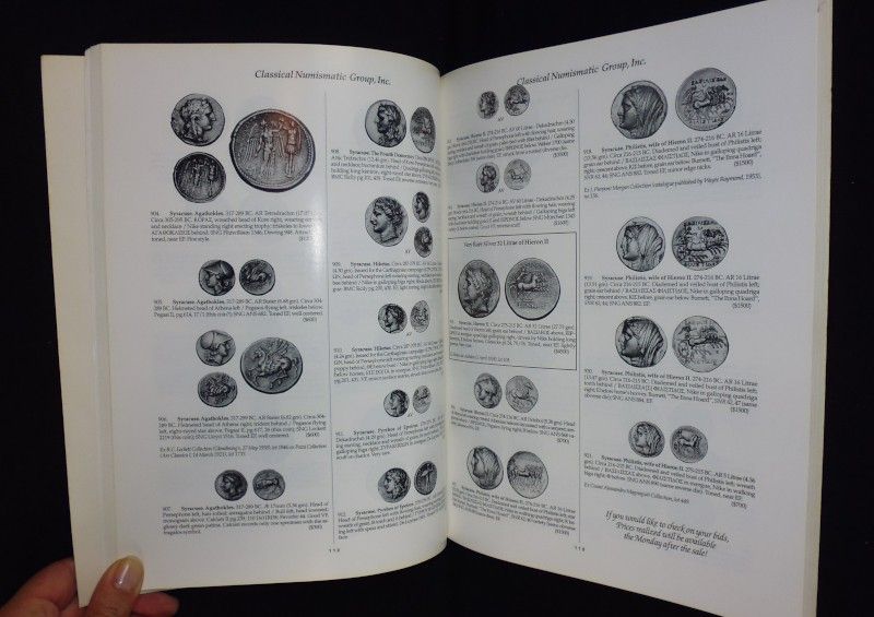 Classical Numismatic Group in  association with Numismatica Ars Classica - Auction 40 - December 4, 1996, New York