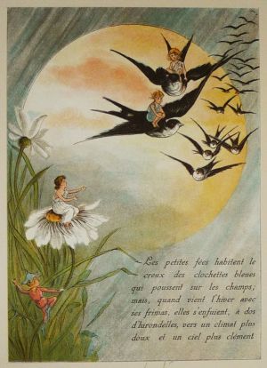 Illustration tirée de "La Gazette des enfants" (fin XIXe siècle) : Les fées