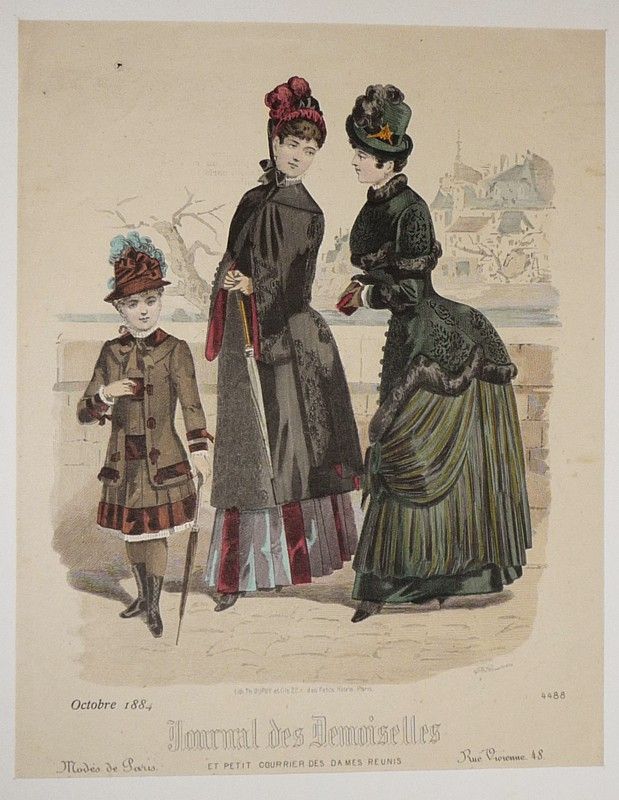 Gravure de mode XIXe siècle tirée du 