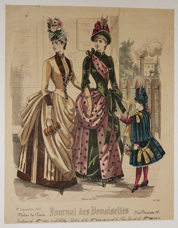 Gravure de mode XIXe siècle tirée du 