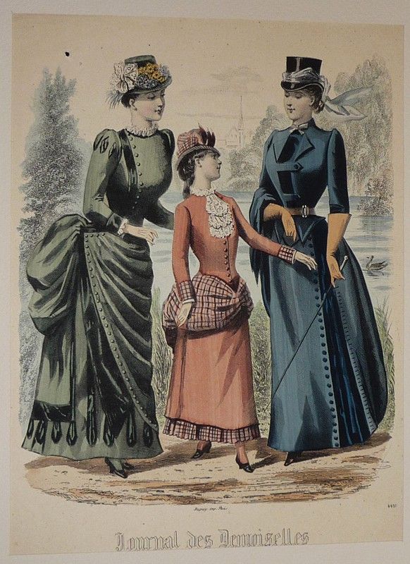 Gravure de mode XIXe siècle tirée du 