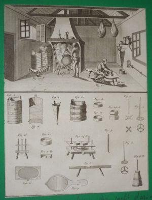 Gravure de Sellier : Tome V, Planche VII du Cours complet d'agriculture de Rozier, 1783