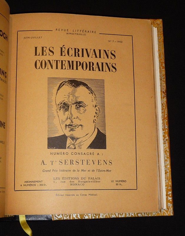 Les Ecrivains contemporains : Jean de la Varende, T'Serstevens, Edouard Herriot, Joseph Kessel, Francis Carco, Joseph Peyré, Pierre Gaxotte, André Maurois