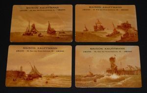 Lot de 4 chromos Maison Kauffmann : Thème marin
