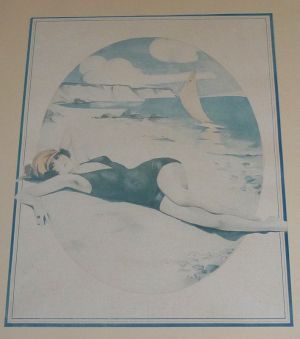 Illustration de Suzanne Meunier : Enfin, seule ! (tirée de La Vie Parisienne, 25 septembre 1920)