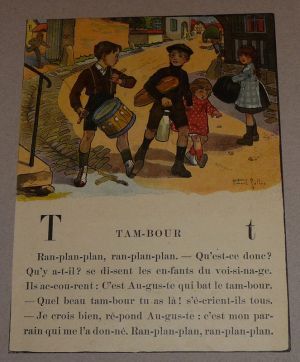 Illustration de Robert Sallès : T comme Tambour (Je saurai lire)