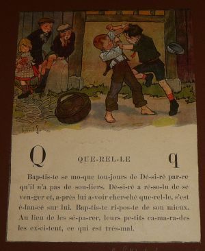 Illustration de Robert Sallès : Q comme Querelle (Je saurai lire)