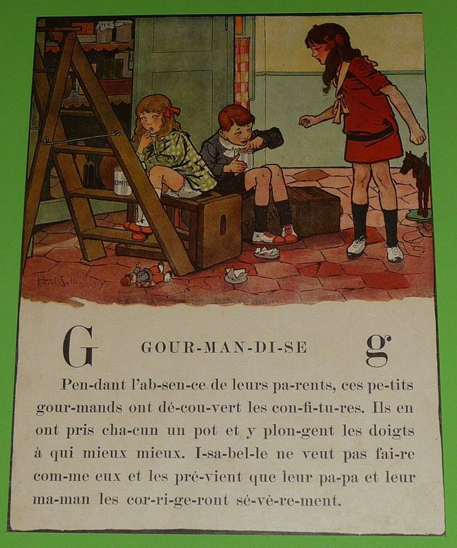 Illustration de Robert Sallès : G comme Gourmandise (Je saurai lire)