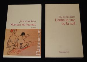 Lot de 2 ouvrages de Yasmina Reza : Heureux les heureux - L'Aube le soir ou la nuit (2 volumes)