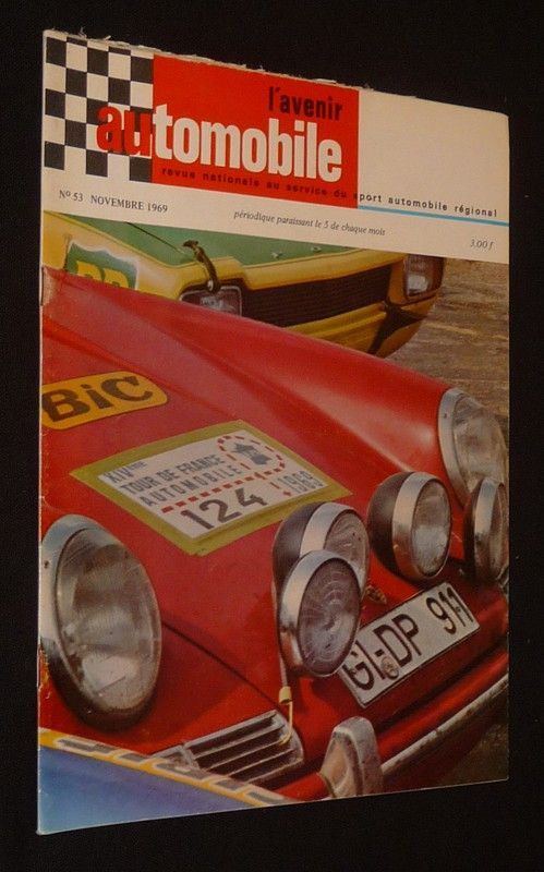 L'Avenir automobile, revue nationale au service du sport automobile régional (n°53, novembre 1969)