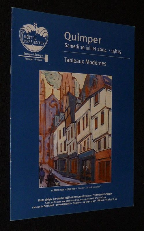 Tableaux modernes (Hôtel des ventes de Quimper, 10 juillet 2004)