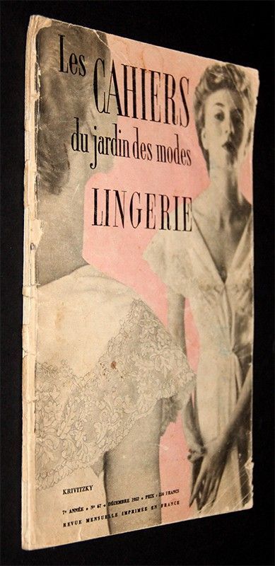 Le cahier du jardin des modes : Lingerie - n°67 (Décembre 1952)