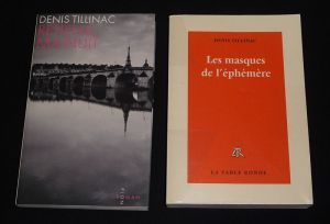 Lot de 2 ouvrages de Denis Tillinac : Retiens ma nuit - Les Masques de l'éphémère (2 volumes)