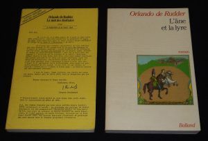 Lot de 2 ouvrages de Orlando de Rudder : La Nuit des barbares - L'âne et la lyre (2 volumes)