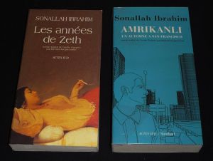 Lot de 2 ouvrages de Sonallah Ibrahim : Les Années de Zeth - Amrikanli : Un automne à San Francisco (2 volumes)