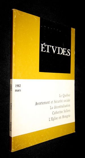 Etudes, mars 1982