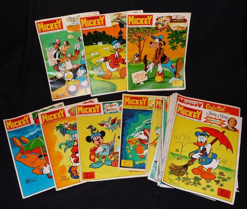 Lot de 262 numéros du Journal de Mickey, du n°900 au n°1181