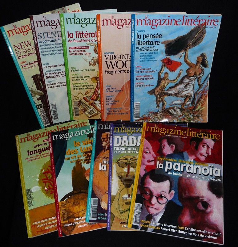 Magazine littéraire (lot de 79 numéros, 1987-2012)