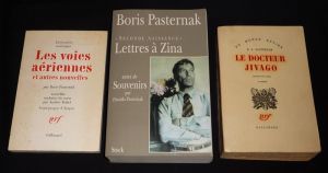 Lot de 3 ouvrages de Boris Pasternak : Les Voies aériennes et autres nouvelles - Le Docteur Jivago - "Seconde naissance" : Lettres à Zina, suivi de Souvenirs (3 volumes)